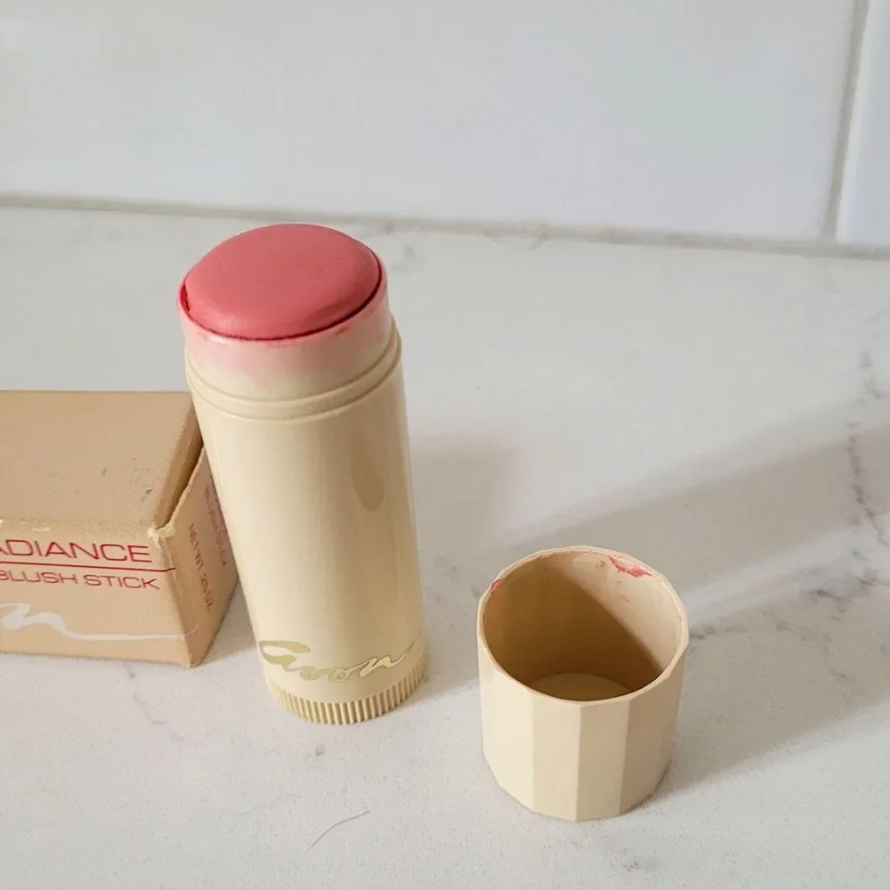 Avon Blush Sticks Natural Radiance Moon Roses 1988 Vintage New w Box READ